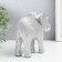 Souvenir Polystone "Silver Elephant, layers" 16x7x13.5 cm