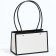 Bag for flowers white moisture -resistant, 22x10.5x13.5 cm