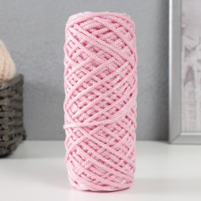Knitting cord 35% cotton, 65% polypropylene 3 mm 85m/160 ± 10 g (pink/white)