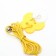 Cat tensile on mounting with a tibia "bird" with a cat's mint