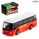 Metal bus "Intercity", scale 1:64, red color