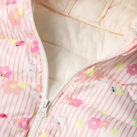 Warm vest for girls, pink color, height 74-80 cm-2