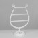 Arfa decoration stand, 23 places, 10 × 20 × 27 cm, white color