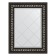 Mirror with engraving in the baguette frame, black Ardeko 81 mm, 55x72 cm