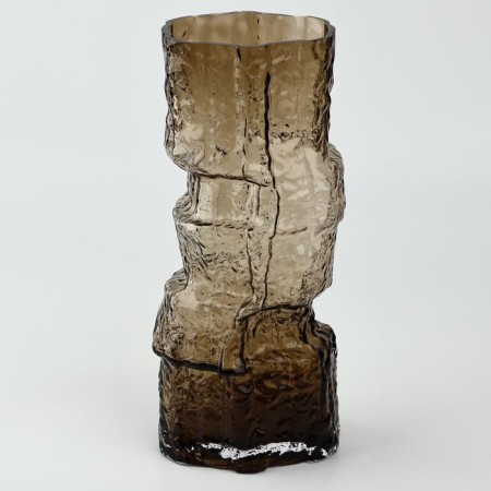 Mountain Brown Flowers Vase of brown glass 30 × 13 × 13 cm-1