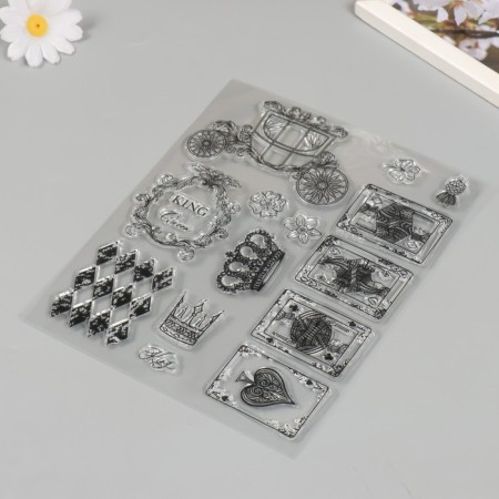Stamp for creativity Silicon "Royal Pasyans" 17.5x21.5 cm-1