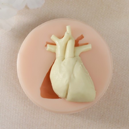 Молд силикон "Сердце"5,2х3,2х1,4 см