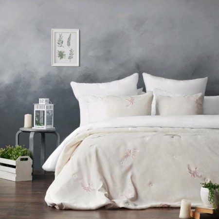 The Liberty set: a cover of 160 x 220 cm, pillowcases 40 x 40 cm - 2 pcs, white-1