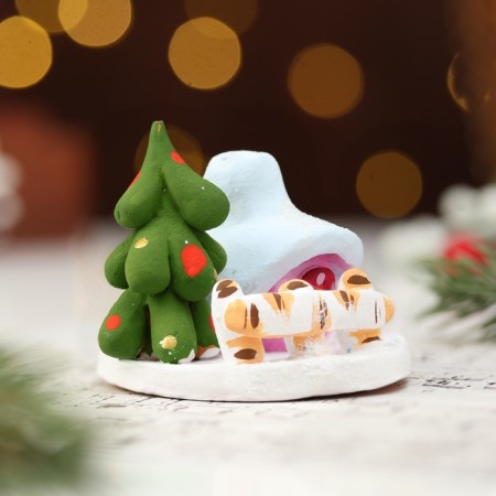Climb "New Year's hut", Kovrov toy, ceramics-2