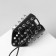 Bracelet Skin "Cuff" with spikes, black-silver color