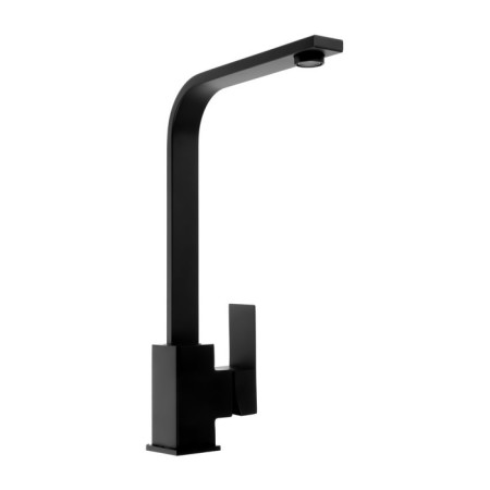 Zein ZF1 kitchen mixer, square, 35 mm cartridge, stainless steel, black-4