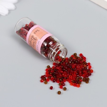 Beads 8/0 in the bottle "Rumba" matte 20 g 6x2x2 cm-1