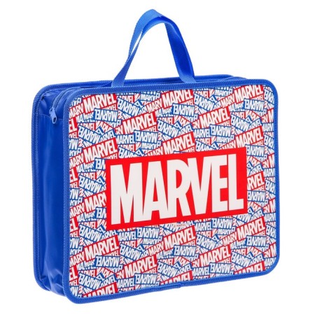 Plastic folder with A4 handles, on lightning, 75x330x260 mm, Avengers-1