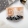 Halfish hair clip "Bloss lines" 9.5x2.7 cm, mix