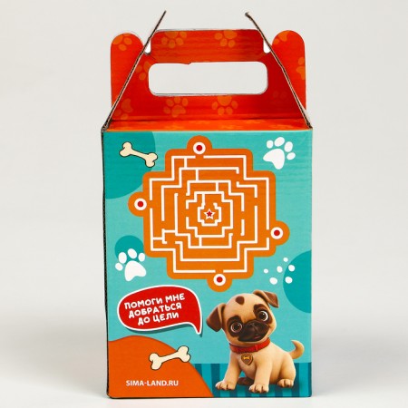 Training cards with a soft toy "Dog", color mix-10