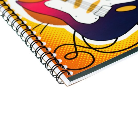 Note for notes A5, 24 sheets on spirals, erichkrause, pop-dogs, a4, vertical orientation, plastic cover-8