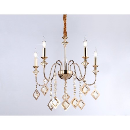 Crystal chandelier with Ambrella Light, Classic, Tr4955, 5XE14, Color Gold-4