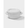 A baking pot “Sephir”, 250 ml, 15 × 10.5 × 6.3 cm, with handles, with a lid, ceramics, white