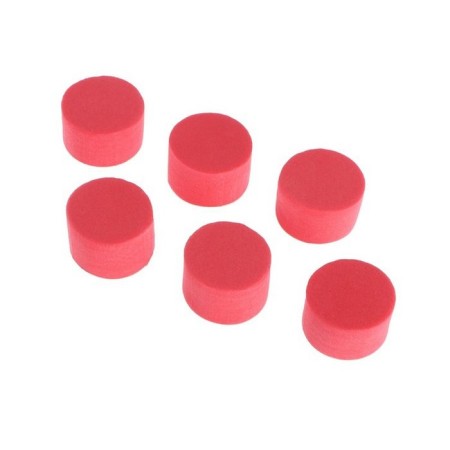 Anti -disputed lining, D 2.5 cm, red, set 6 pieces-3