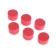 Anti -disputed lining, D 2.5 cm, red, set 6 pieces