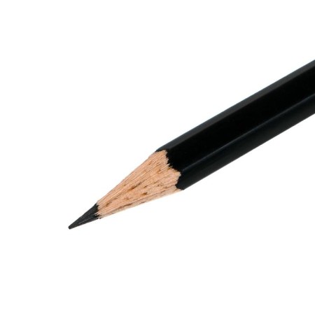 Pencil black-granographic Faber-Castell 1111 HB hexagonal, in a cardboard box-1