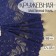 Lace elastic fabric "Pacific Tail", 180 mm × 2.7 ± 0.5 m, dark blue color