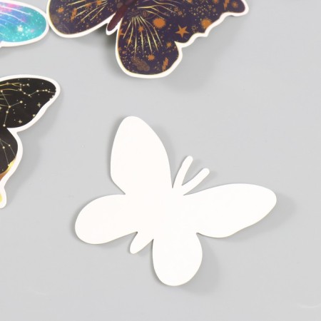 Butterflies cardboard "Cosmos" set 12 pcs h = 4-10 cm-4