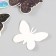 Butterflies cardboard "Cosmos" set 12 pcs h = 4-10 cm