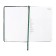 The diary is low, A5, 136 sheets, leatherette, Devente. Tropicana, solid cover, foil embossing, perforation, liesse, block 70%, dark green