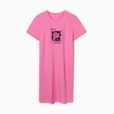 Homemade dress, pink color, size 44