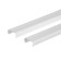Cable-channel 22x10mm 2.2m "decoration" with a glue base, 001-g white glossy