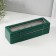 The casket to the leatherette to the clock 6 "Green" 9.5x30.5x8 cm
