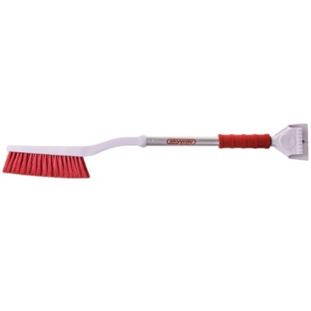 Snow brush with a scraper Skyway, 78 cm, double scraper, with fluffy bristles S07801011