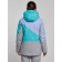 Ski jacket female, size 48, green color