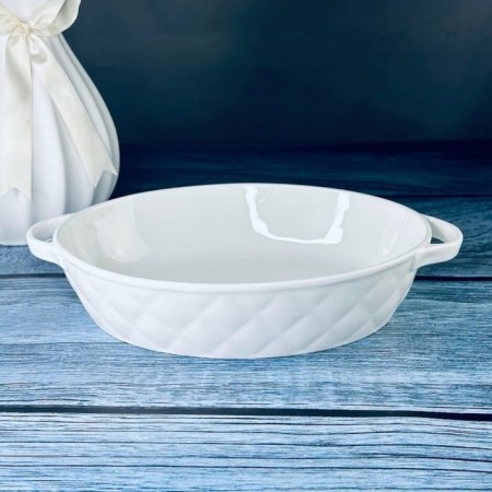 Lenardi Bianco baking dish, oval, length 25.5 cm