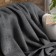 Arya Home Softy Plaid, size 150x200 cm, dark gray color