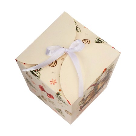 New Year. Bonbonniere, New Year's gift packaging "New Year's bells", 7.5 × 8 × 7.5 cm.-3
