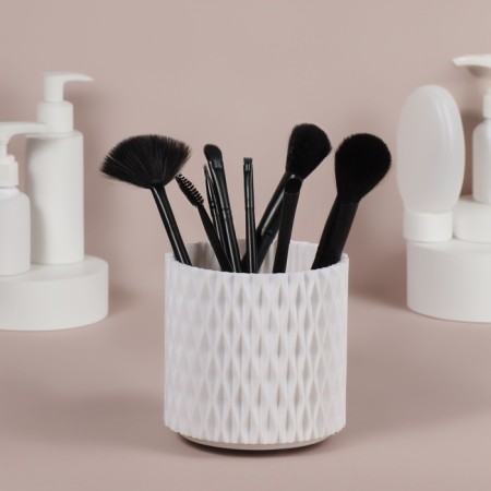 Storage organizer, rotating, 5 sections, d - 11.5 cm, white color-1