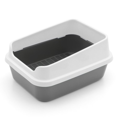 Sima luxe toilet with a grid and an side 30 x 39 x 19 cm, gray