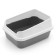 Sima luxe toilet with a grid and an side 30 x 39 x 19 cm, gray