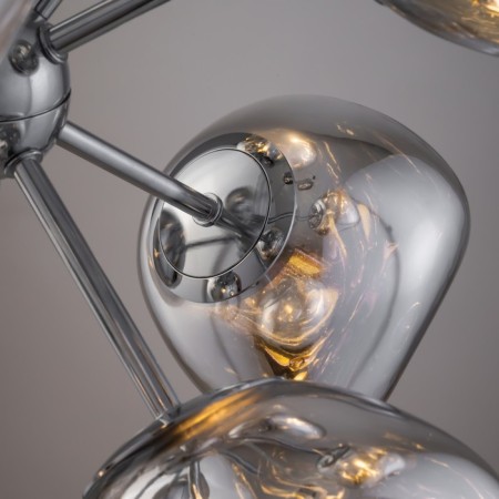 Suspended lamp Freya Fr5378PL-08SM EJECTION, 460x460x1220 mm, G9, 8x40W, color chromium-9