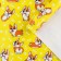 Glossy packaging paper "Corgi", 70 x 100 cm