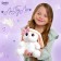 Soft toy "Bunny La Pu", in a dress, with a bandage bow