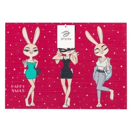 Napkin on the table "Happy XMAS", PVC, 40*29 cm-4