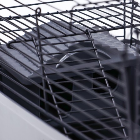 Mini cell for rodents "Pijon" No. 2, equipped, 27 x 15 x 16 cm, gray-6