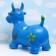 Toy - Children's "Cowing" rubber inflatable, 50x29cm, blue