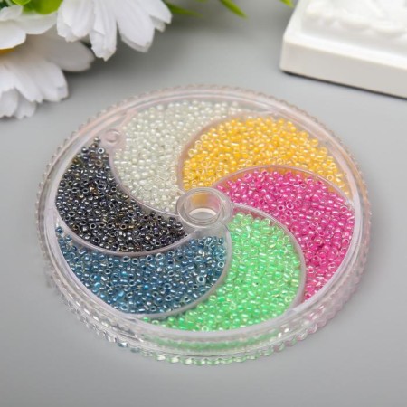 A set of beads for needlework "Zlatka No. 6" 6 colors, 11/0
