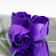Soap roses, purple, set of 10 pcs.