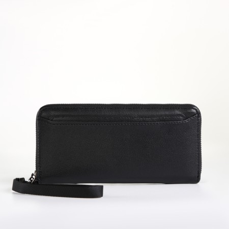 Male purse-clate on a zipper, black color-1