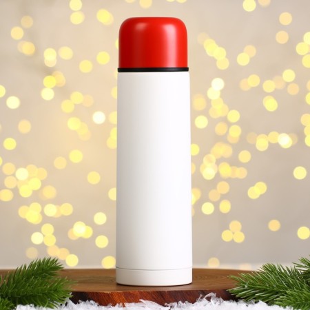 New Year! New Year's set "Warm New Year", a thermos 500 ml, a mug 2 pcs-3